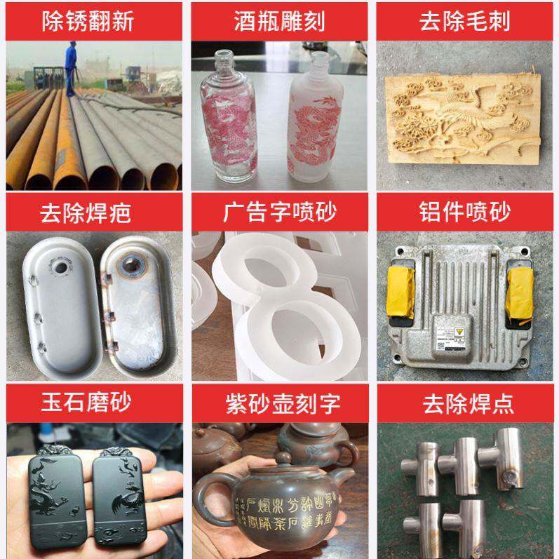 热销小型无c手砂动喷机玻璃配件奖杯酒瓶箱式工厂抛光喷沙机环保
