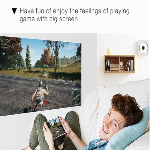 YG200 LED Protable qProjector Focus Lens 1080P 3D Visual 80-