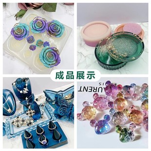 跨境亚马逊加仑滴胶1 1水晶滴胶diy手工饰品N摆件胶水环氧树脂ab