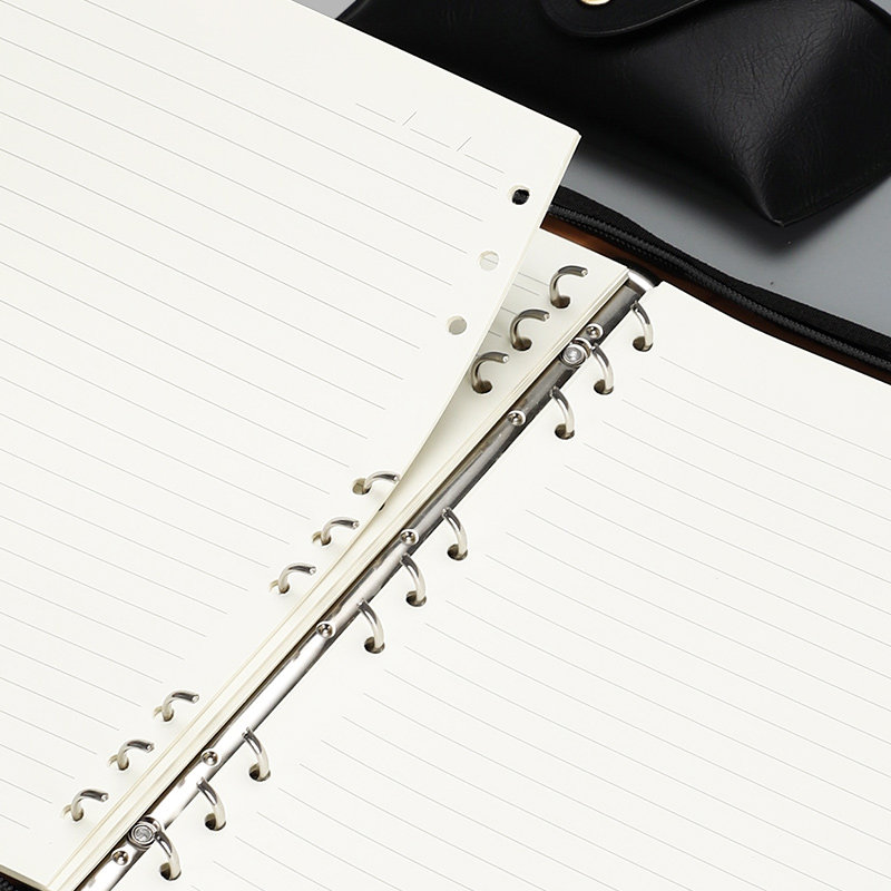 笔记本文具活页本商务A5多功y能经理夹经典复古旅行手z账本简约加