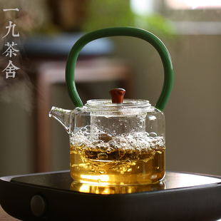 手工耐热玻璃养生煮茶壶 烧水壶 新羽 煮茶器 家用 茶壶 功夫茶具
