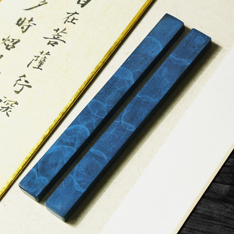 赋比兴 紫铜镇尺 彩绘鎏金黄铜镇尺 手工古法失蜡铸铜 黄铜镇尺书