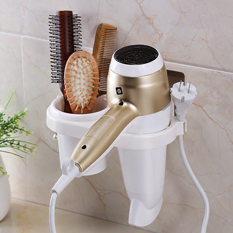 吹风机架浴室壁挂吸盘免打孔电吹风收纳架支架卫生间风筒架置物架