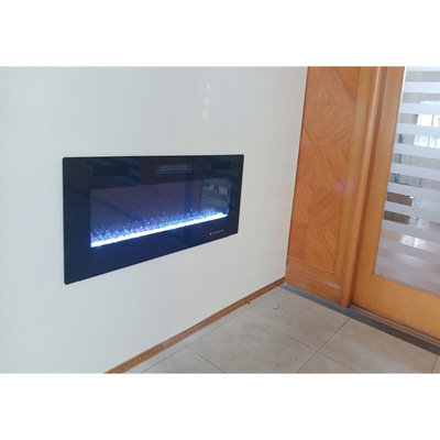 热销欧美澳新品水晶36寸50寸内嵌式壁挂式取暖电子壁炉fireplace