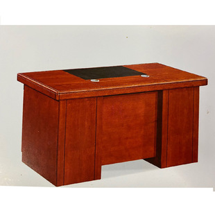 贴木皮 中式油漆班台电脑桌 学校单位办公桌经理单人办公台桌A143