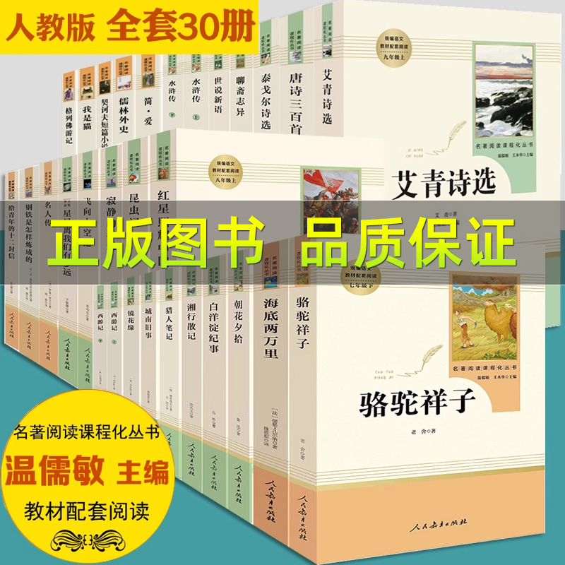 人教版初中课外阅读书籍