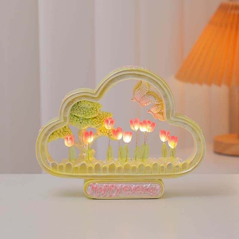 郁金香小夜灯手工diy生日礼物女生送闺蜜女友小众高级感实用毕业