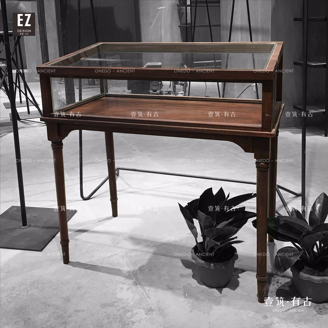 复古首饰柜台展柜珠宝店手饰品项链精品展示柜陈列柜中岛柜子展馆