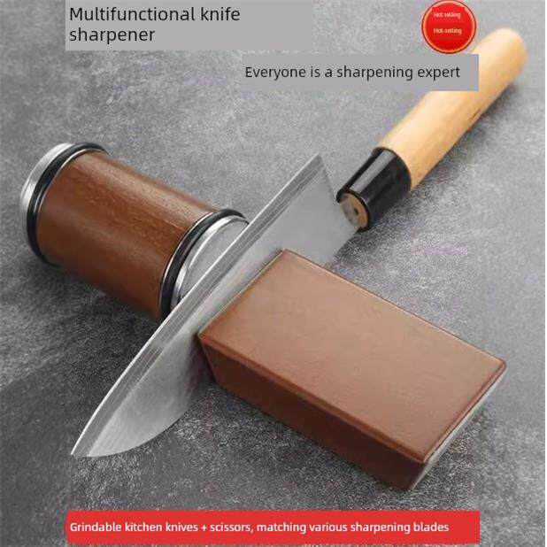 角度调节滚轮磨具固定角度人工制品多功能家用快速磨刀机厨刀剪刀