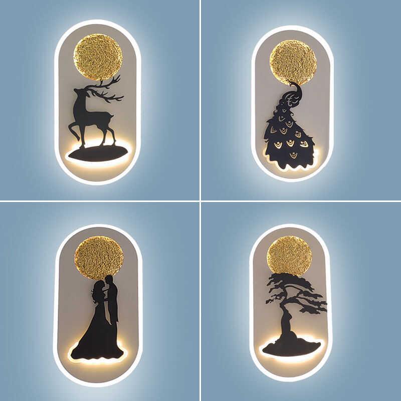 北欧壁灯轻奢网红卧室床头灯现代简约客厅背景墙创意楼梯走道灯具