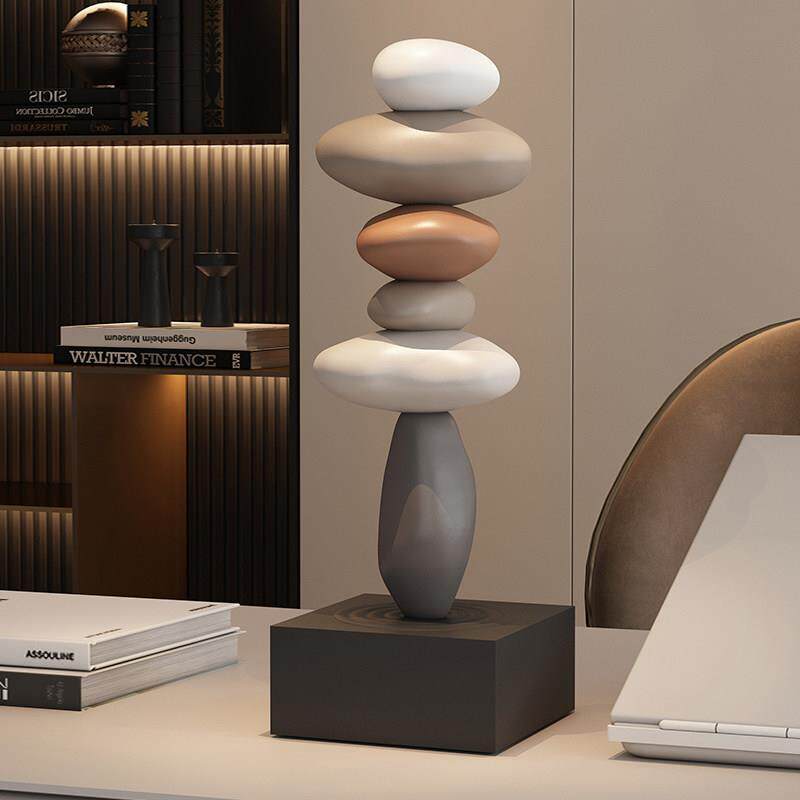 现代简约创意时来运转办公室小摆件招财轻奢高级感小众桌面装饰品