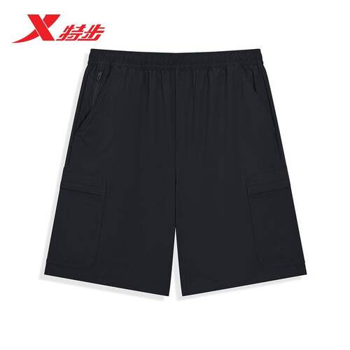 特步休闲五分裤男2026夏新款速干