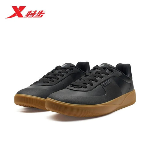 特步运动鞋板鞋男2025秋季新款轻便平底透气休闲鞋女975319310011