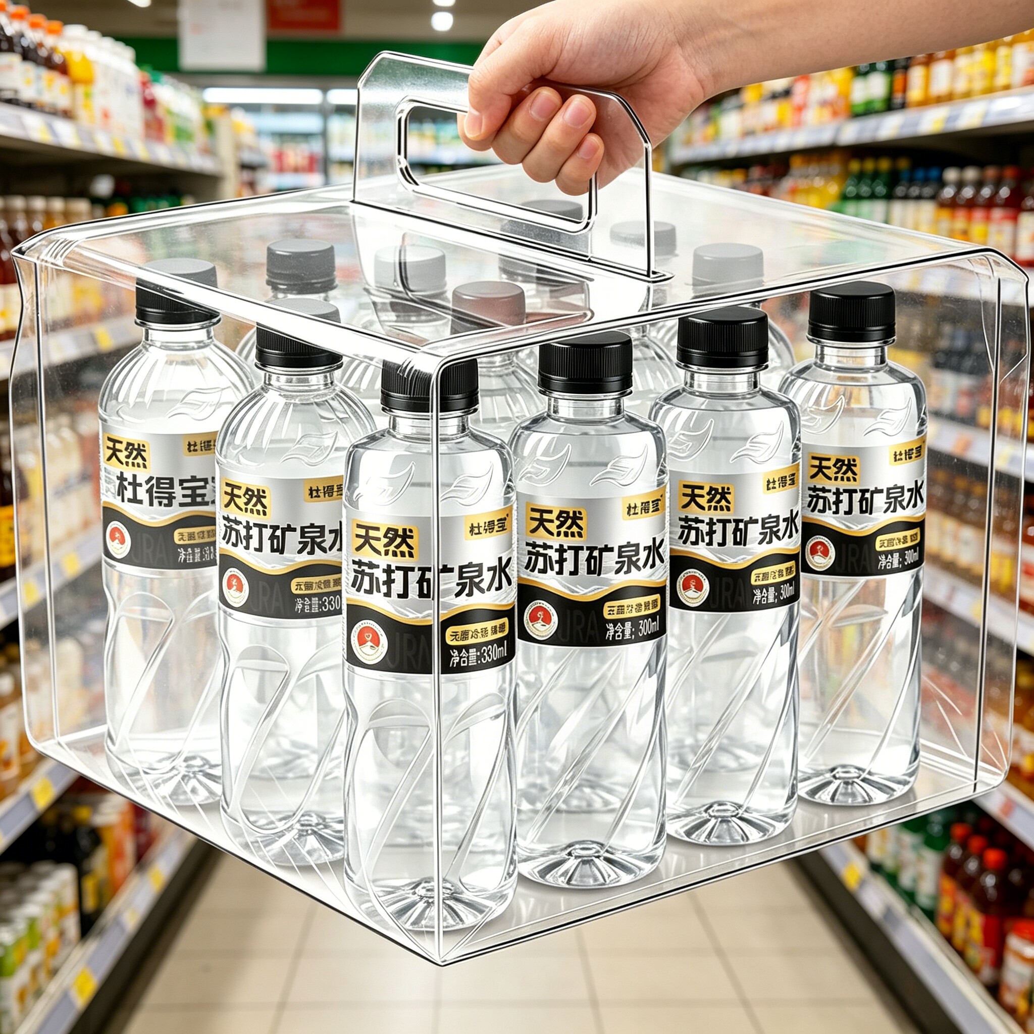 【买1送1箱】天然苏打矿泉水整箱24瓶*330ml弱碱性PH8.5无糖饮水
