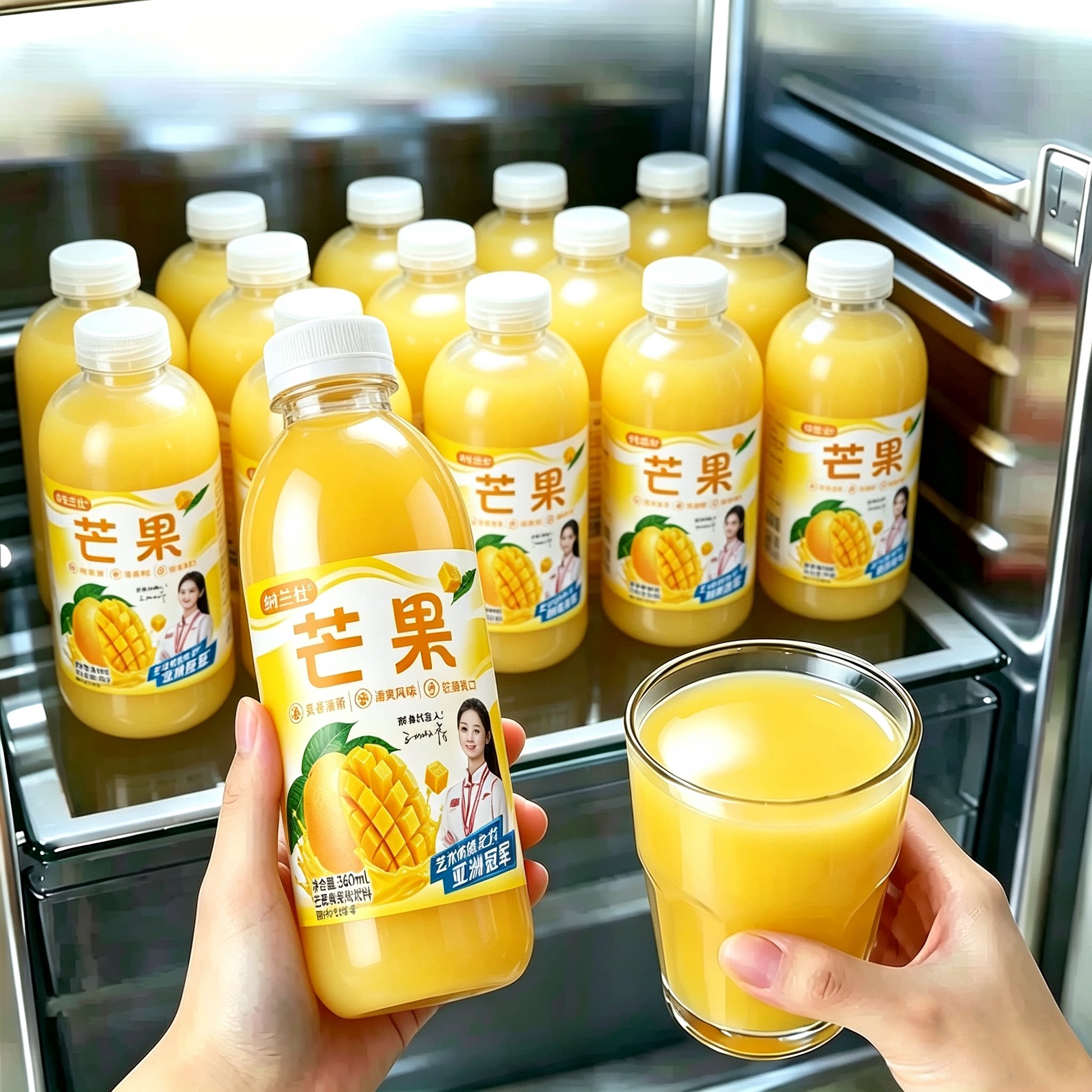【24瓶特价】正宗芒果汁360ml*24瓶装果味饮料整箱0脂0卡果汁饮料