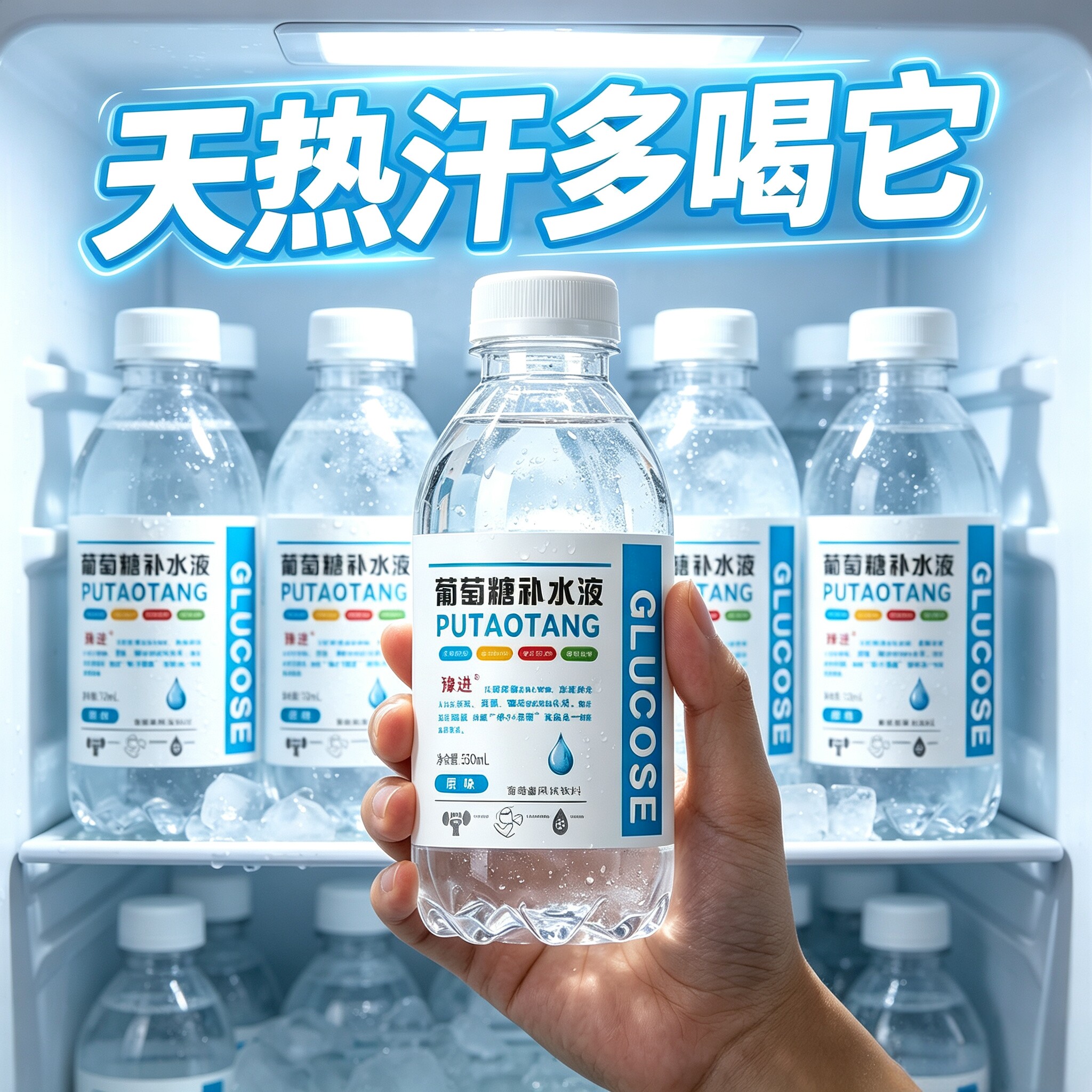 【买一送一】葡萄糖补水液350ml*24瓶整箱出汗多运动健身补充体力