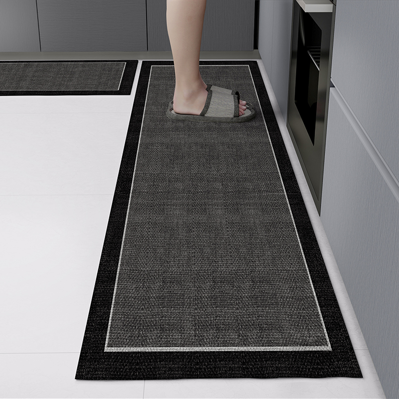 厨房地垫防滑防油防水地毯x免洗家用长条垫子耐脏门垫吸水脚垫