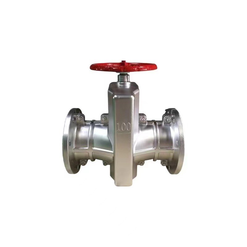 GJ41X-10L铝m合金管夹阀胶管阀耐腐蚀耐酸碱排泥浆排矿渣粉尘铸铁