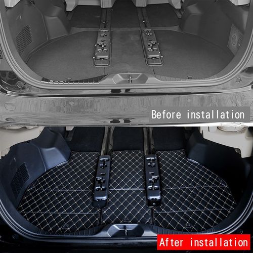 适用23款丰田ALiPHARD/VELLFIRE 40系后备箱垫尾箱垫皮革装饰改装