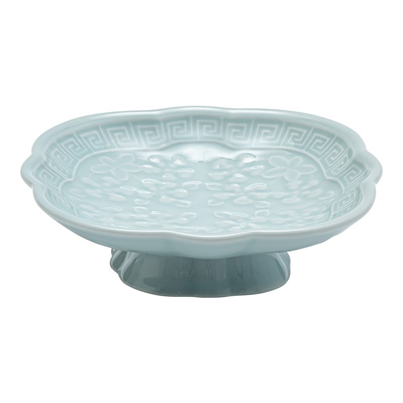 【种花笔记】家用佛手柑u大托盘佛手果摆盘花器皿中式高脚果盘