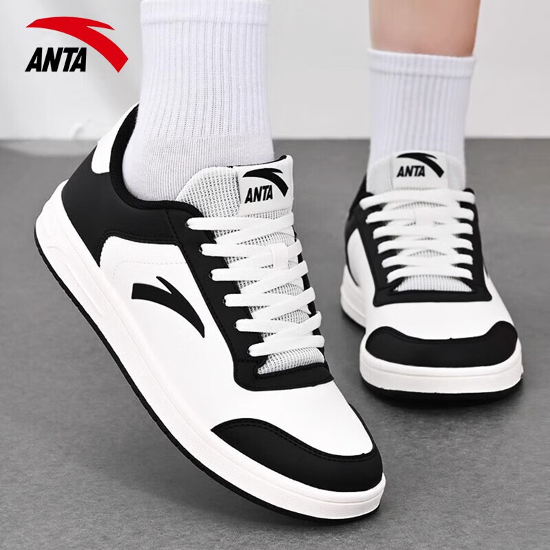 安踏板鞋女鞋休闲运动鞋小白鞋