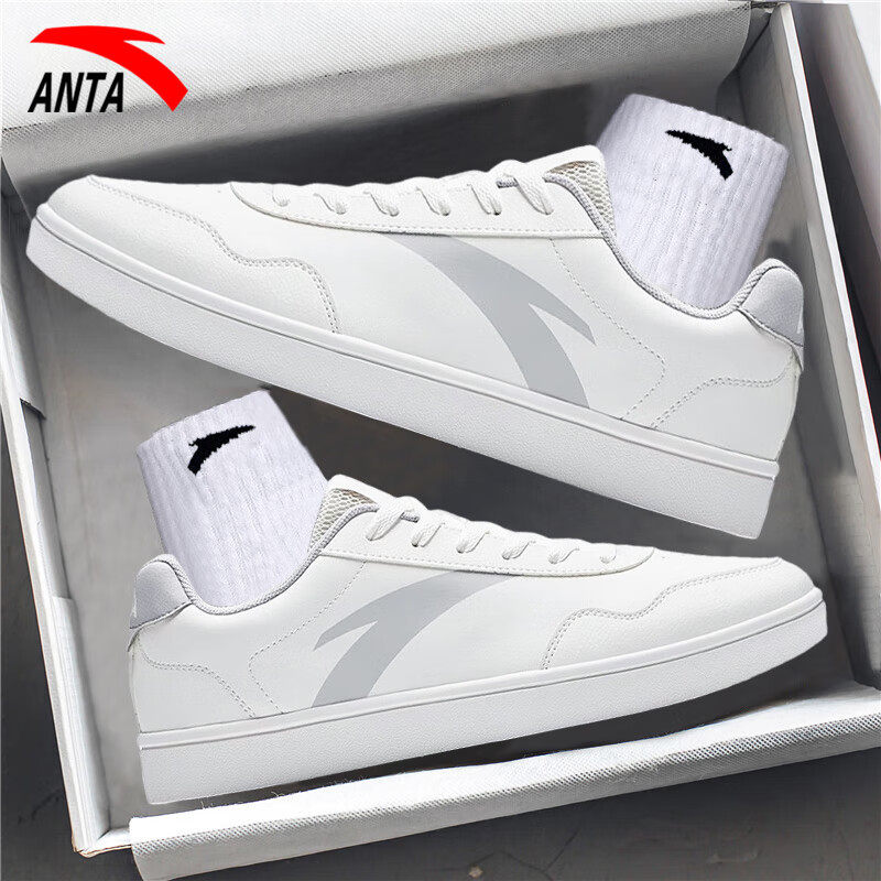 安踏男鞋板鞋休闲小白鞋运动鞋