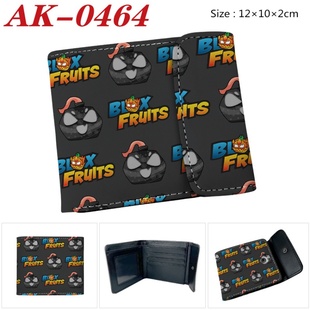 blox fruits游戏周边全彩暗扣pu皮革钱包恶魔果实水果盒子卡包