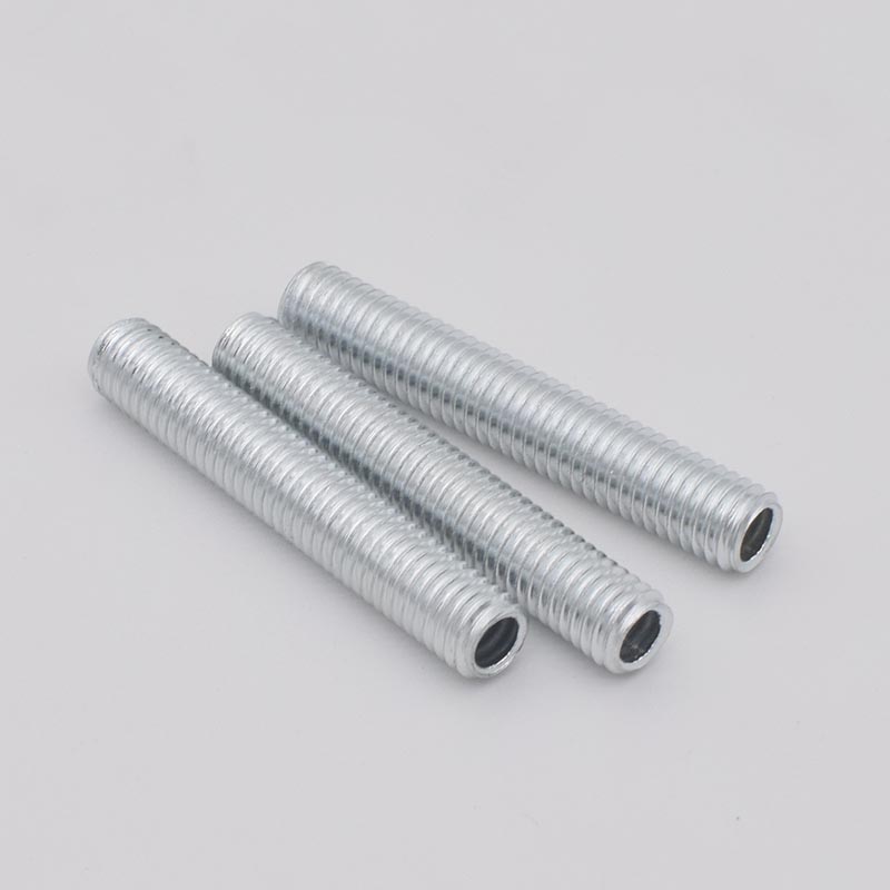 全牙空心螺杆M8细牙粗牙丝杆牙管碳钢全丝空心杆镀锌全螺纹牙杆