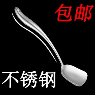 防烫炒菜铲子加长加厚一体成型厨具家用单个装 不锈钢304锅铲 长把