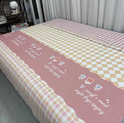 多功能四季炕盖三层夹棉榻榻米床盖双人床单农村炕垫双面两用铺盖