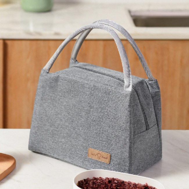 带饭饭盒手提袋保温上班族多层装饭大号防水防油大容量铝箔手提包