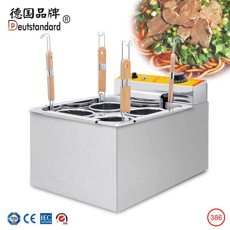 多用能台式电热煮面炉商用电煮面锅不锈钢双头煮面机汤粉炉麻辣烫