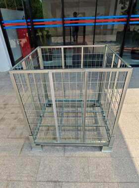 金属网框铁笼瓶胚铁框笼折叠式铁框储物笼角铁笼仓储笼