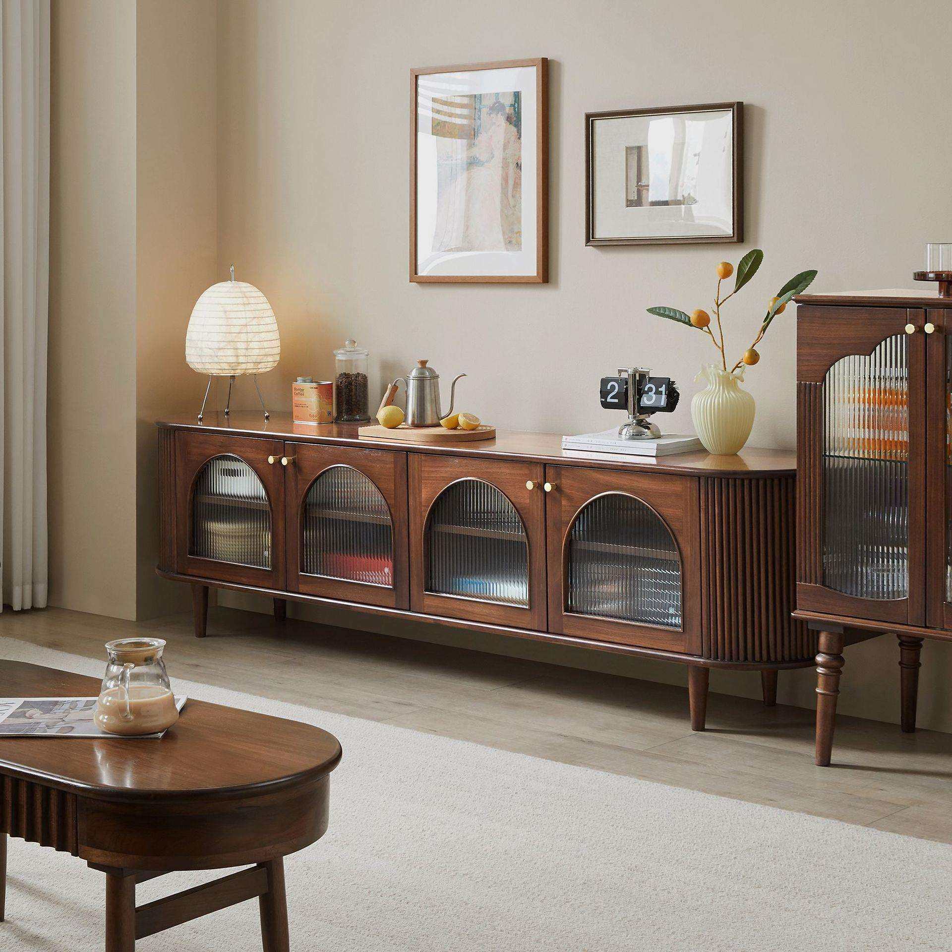 北欧实木电视柜家用小户型拱门形高级感落地柜客厅复古创意储物,婴童用品,其它婴童用品,淘宝优惠券,粉丝福利购,淘宝优惠卷