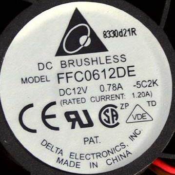 台达DELTA60386CM机箱服务器风扇12V0.78APWM温控FFC0612DE