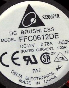 台达DELTA60386CM机箱服务器风扇12V0.78APWM温控FFC0612DE