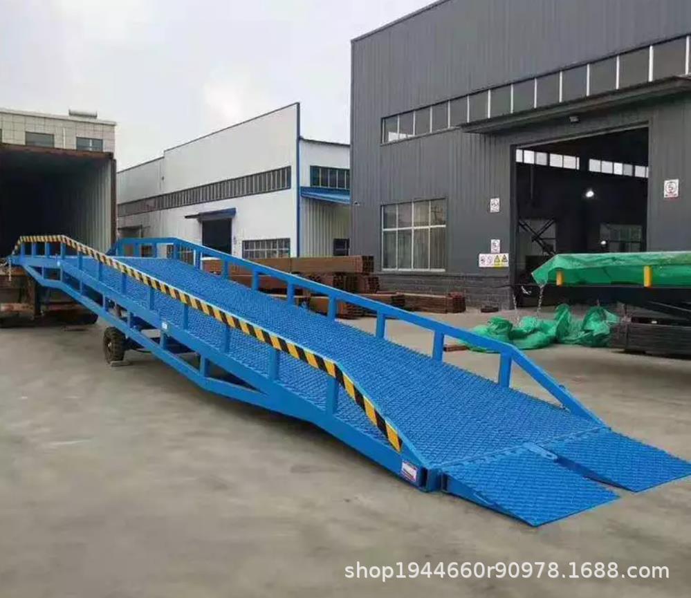 移动登车桥集装箱物流装货平台6/8/10吨叉车过桥固定式装卸神器
