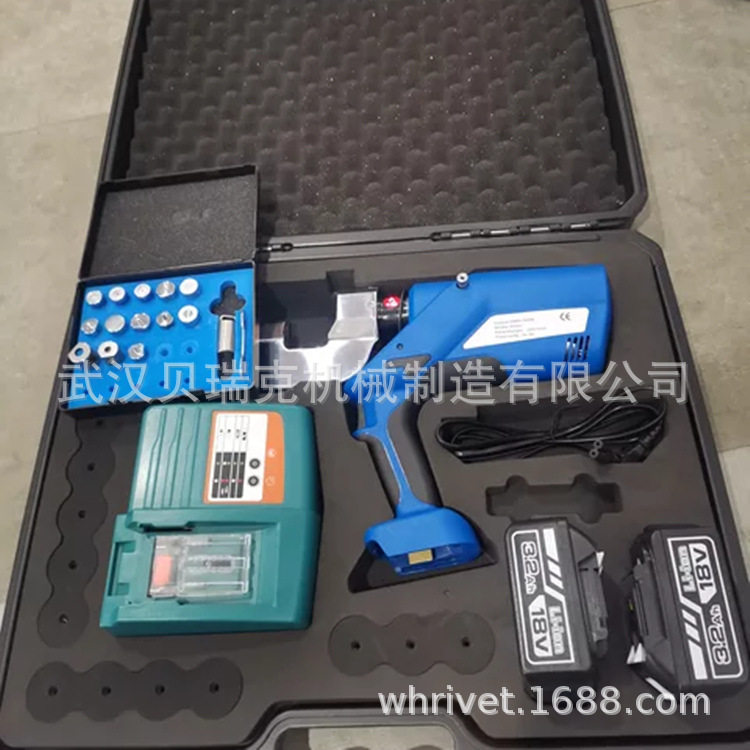铝车身冲压铆钉枪,铝合金冲压铆接机套装电动工具