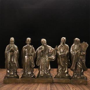 铜像铜孔子雕像孟子雕像老子雕像庄子雕像墨子铜像摆件工艺品