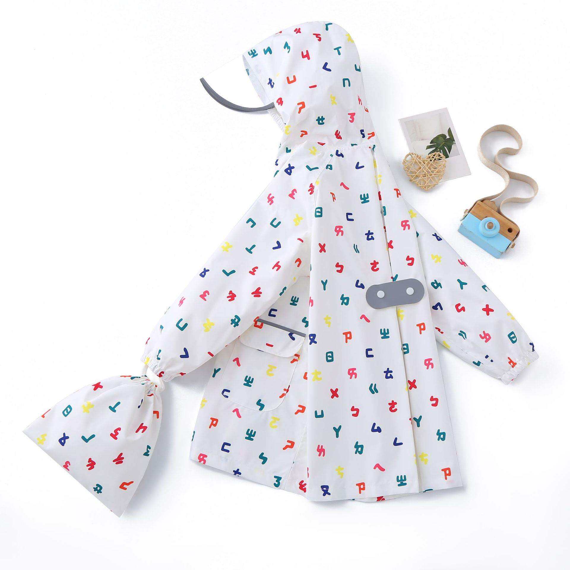 高品质儿童雨衣带书包位男女宝宝幼儿连体长款防水防风防雪雨披