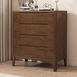 全实木斗柜客厅简约收纳柜家用五斗柜六斗卧室门口入户储物柜边柜