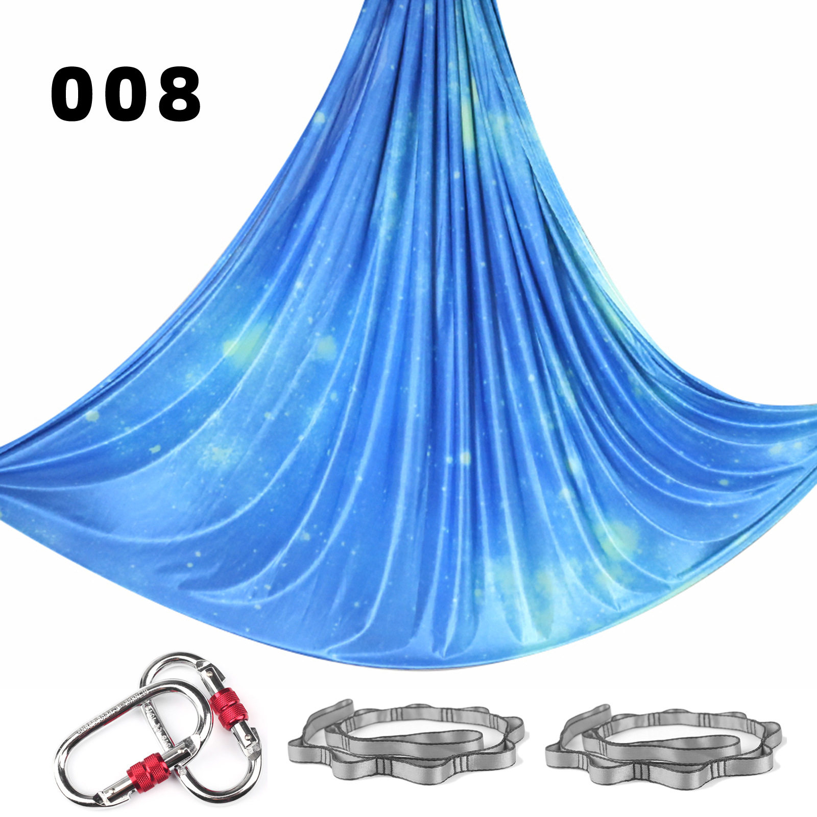 空中瑜伽吊床8m彩色面料家用高空弹力吊绳瑜伽馆挂布Yogahammock