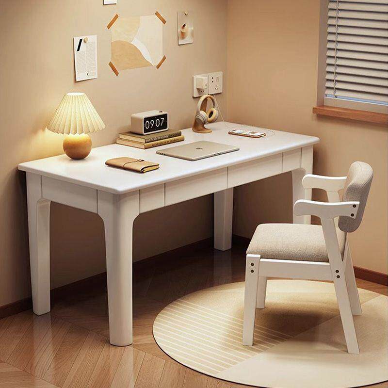 北欧全实木书桌4550宽实木长条桌办公室电脑桌工作台家用学习书桌