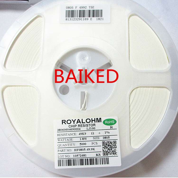 0805 1% 49K9 1/8W HF0805-49.9K 0805F4992T5E ROYALOHM