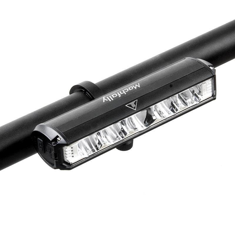 新款自行车灯铝合金USB自行车前灯高亮夜骑手电筒户外配件