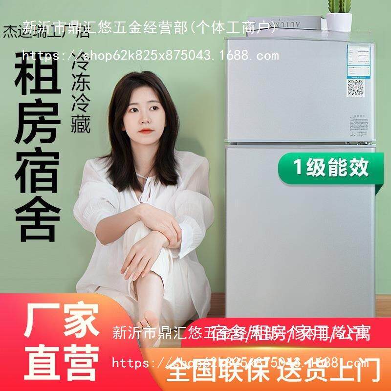 家用小冰箱一个起批冰箱迷你小型冷冻冷藏双开门家用宿舍出租房用