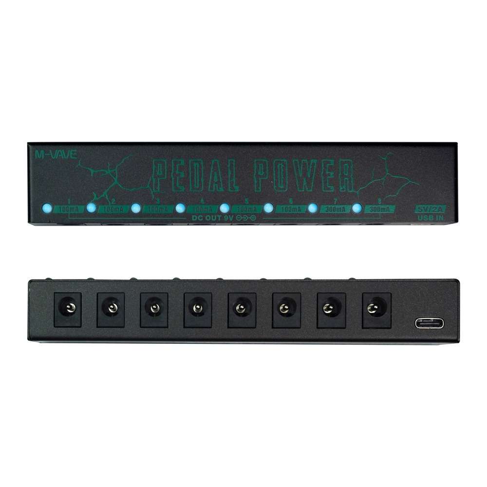 外贸 M-VAVE 8路9V电源乐器吉他效果器电源降噪乐器配件