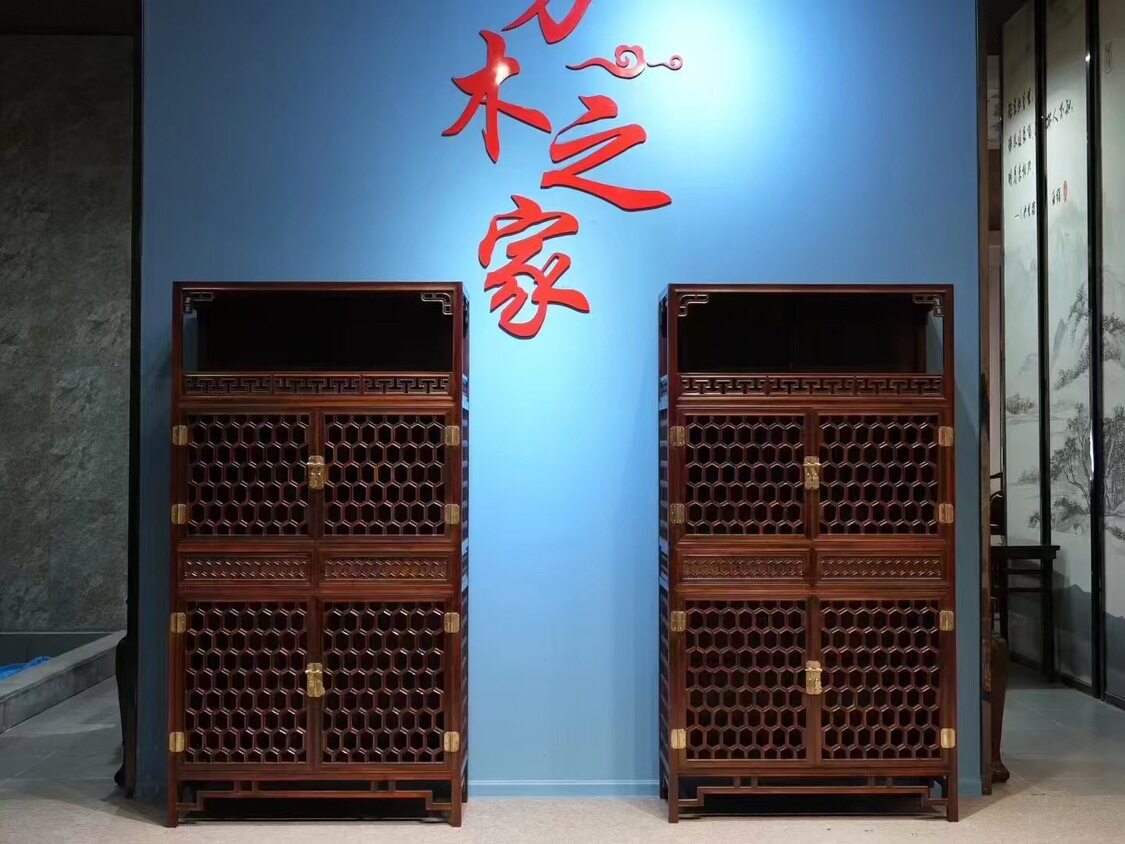 老挝大红酸枝交趾黄檀万历柜储物柜收纳柜衣柜清式明式家具