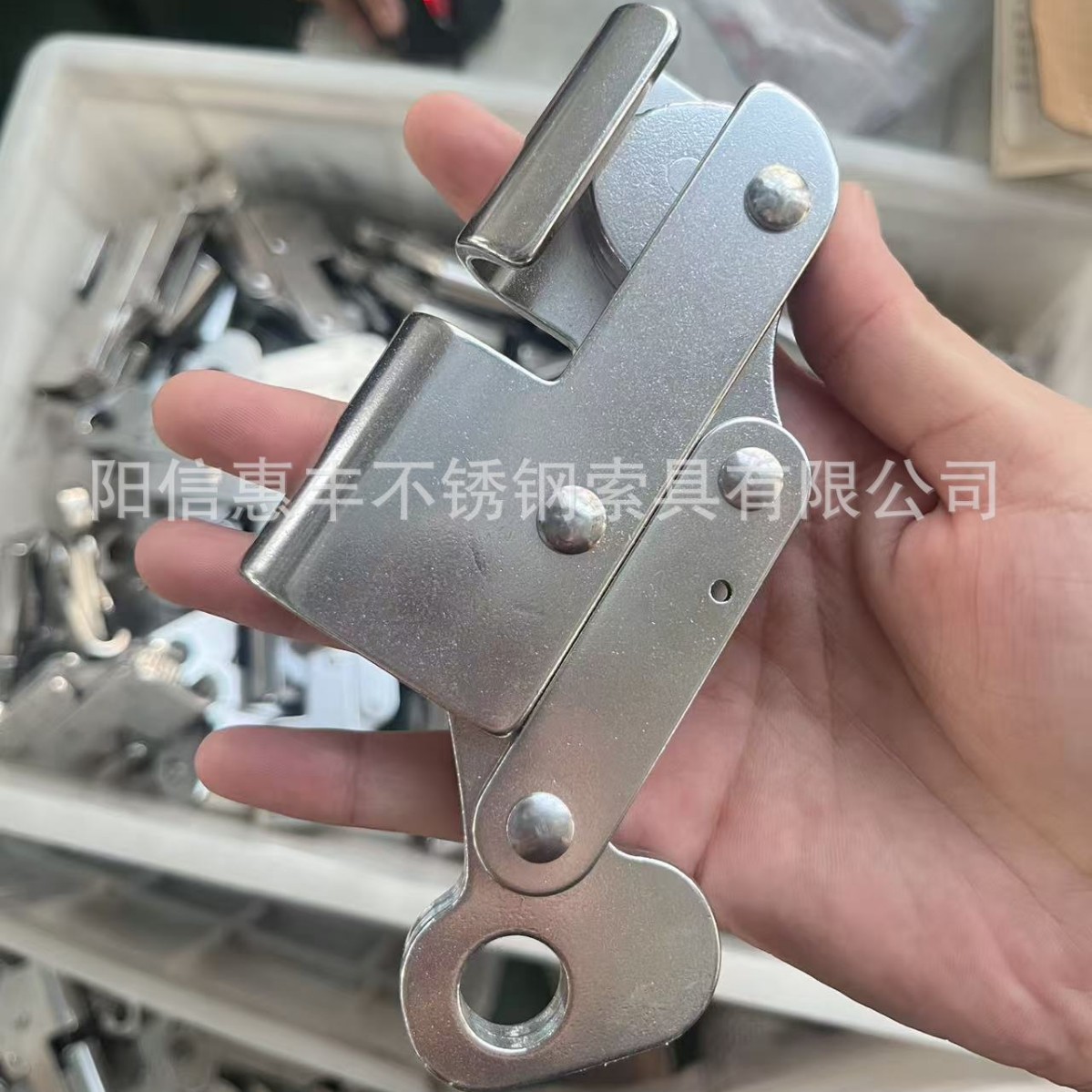 不锈钢316材质生命线系统安全防护自锁器 抓绳器高空防坠落花篮