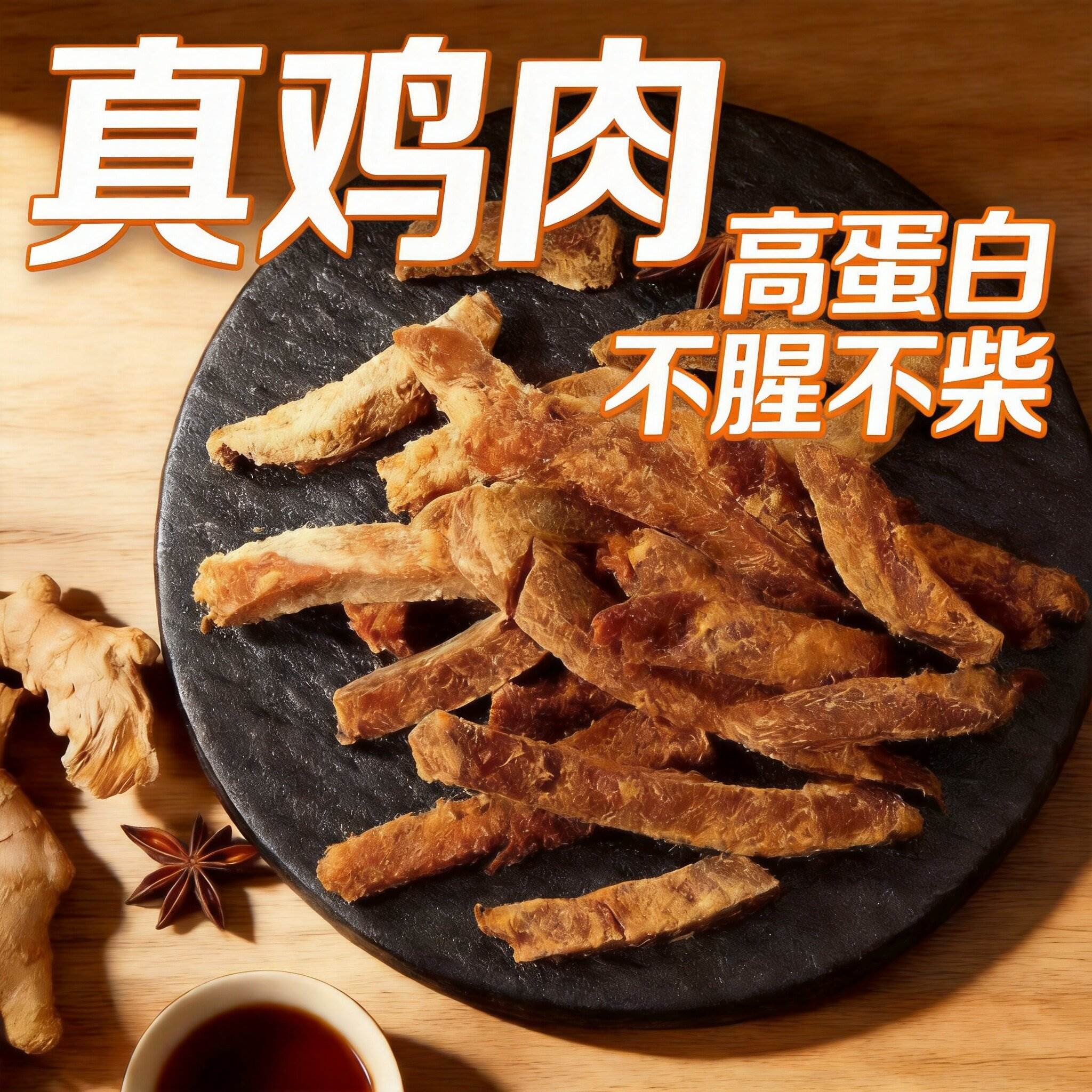 低脂鸡肉条鸡肉干鸡胸肉干风干脂即食解馋小零食品肉零食小吃好吃